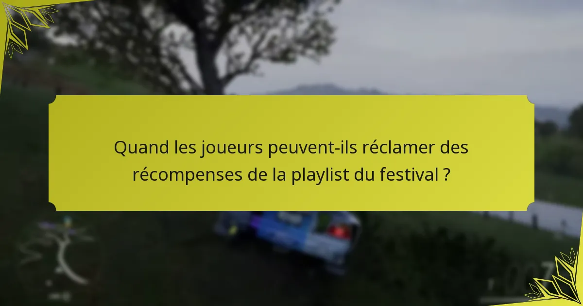 Quelles récompenses sont disponibles dans la playlist du festival Forza Horizon 5 ?