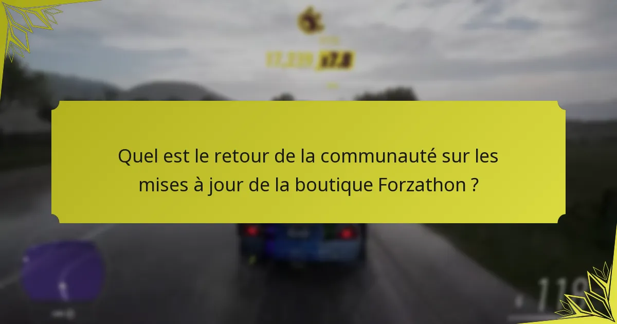 Quels articles sont tendance dans la boutique Forzathon ?