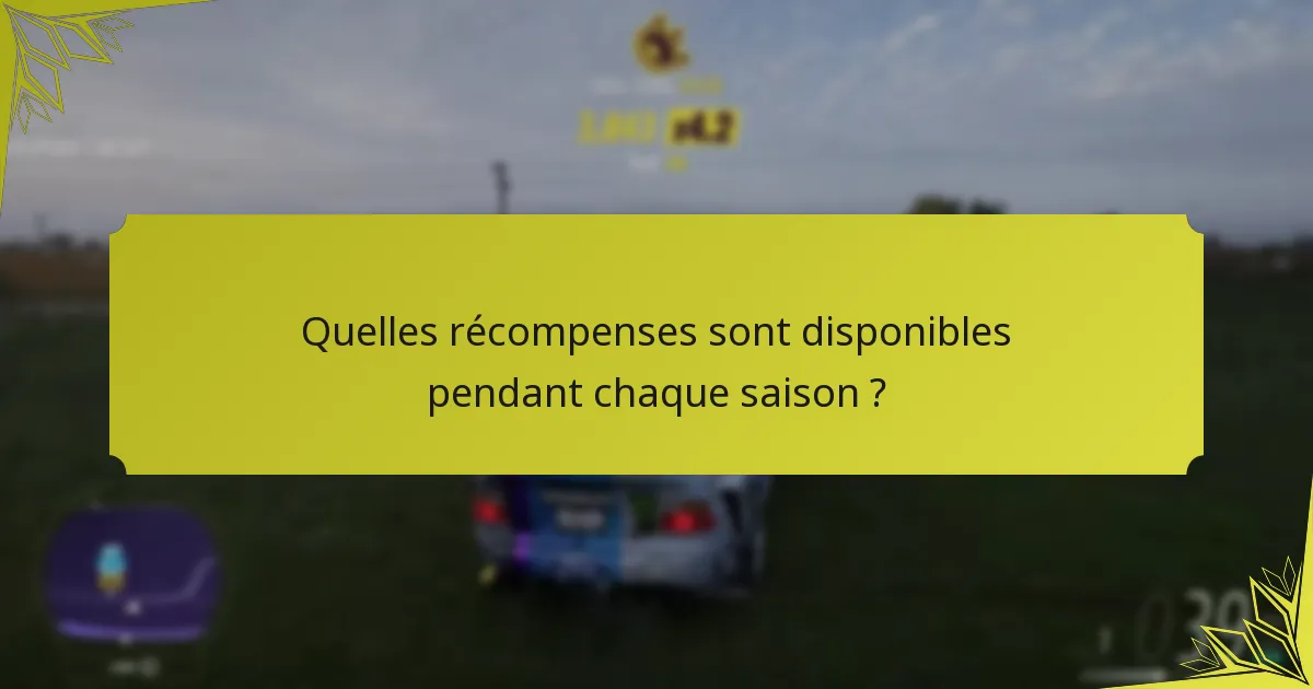Quelles sont les différences entre les récompenses saisonnières et les récompenses régulières ?