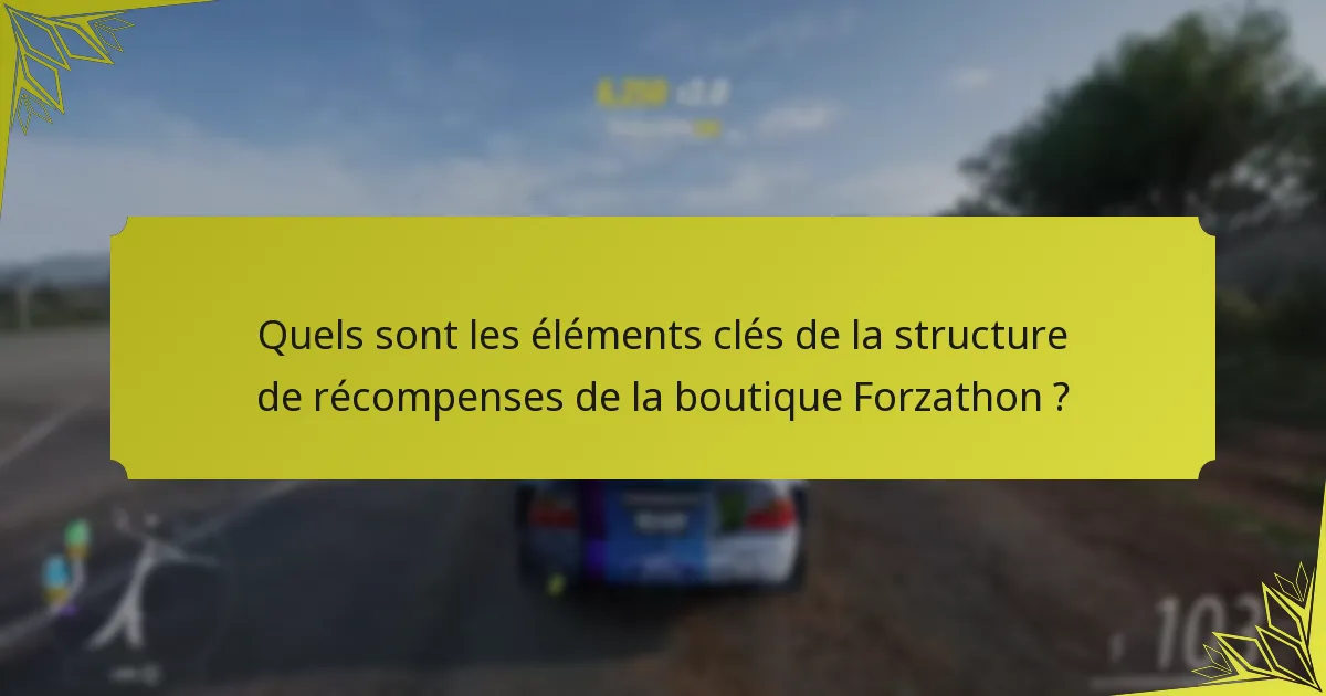 Comment les récompenses Forzathon se comparent-elles aux titres Forza précédents ?